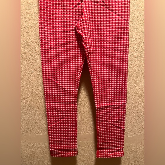 New Gucci Plaid Leggings Size L Kids Waist 24” - 26” - Picture 5 of 9